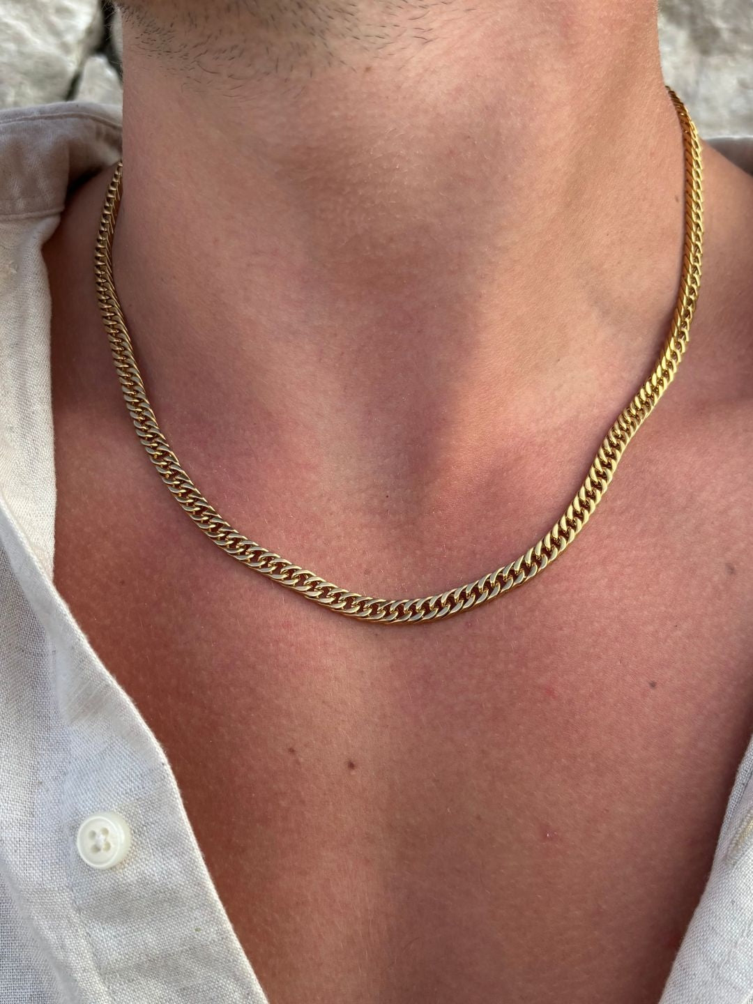 CUBAN CHAIN NECKLACE 4MM