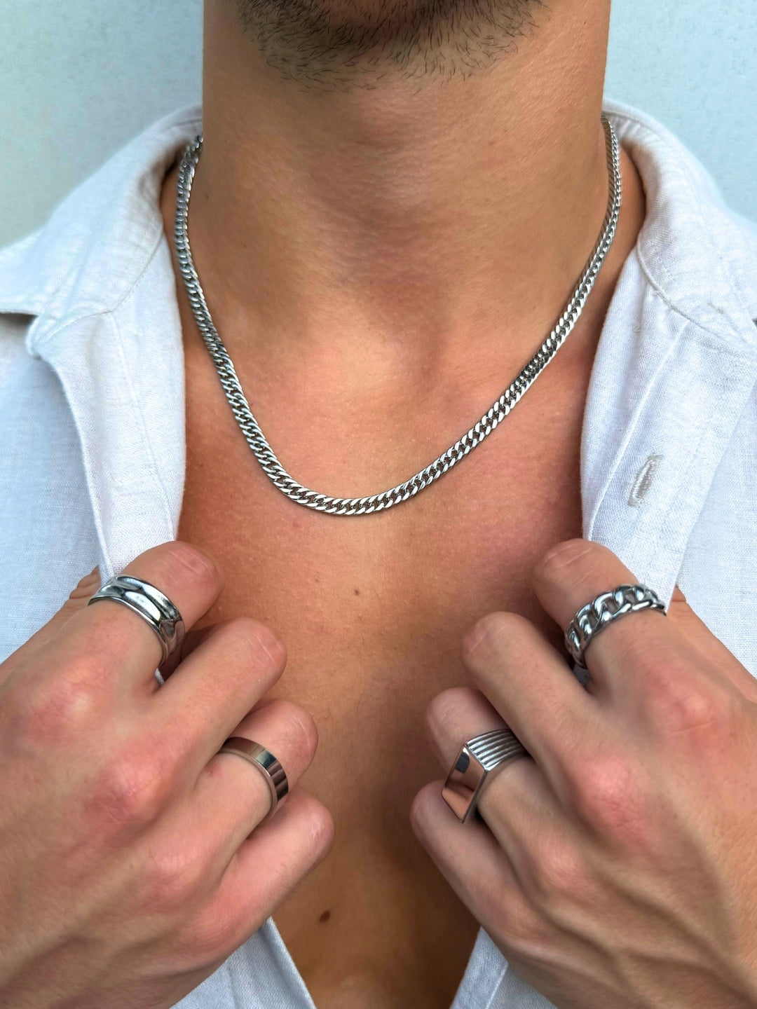 CUBAN CHAIN NECKLACE 4MM