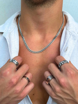 CUBAN CHAIN NECKLACE 4MM