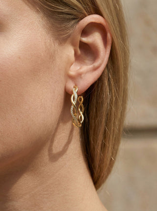 Aurea Wave Hoops