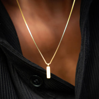 BOX PENDANT NECKLACE