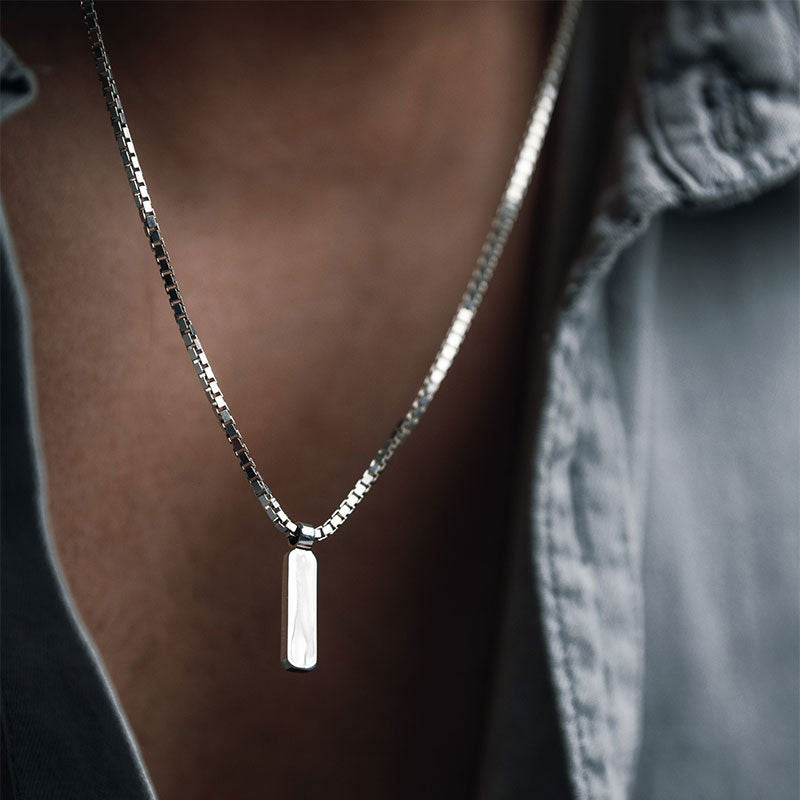 BOX PENDANT NECKLACE