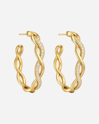 Aurea Wave Hoops