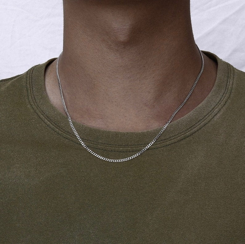 CUBAN CHAIN NECKLACE 2MM